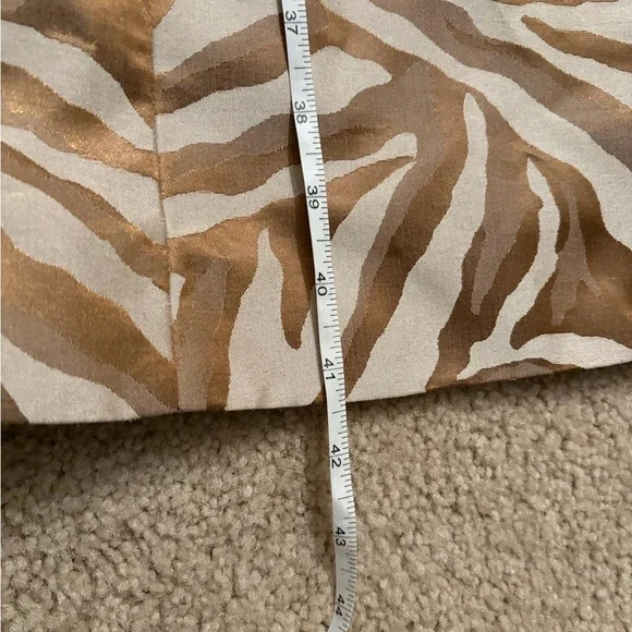 Kasper Zebra Print dressy Coat Jacket Women’s Brown Beige 3/4 Sleeve size 14 - Picture 14 of 14